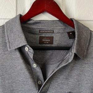Greg Norman gray polo - XL.